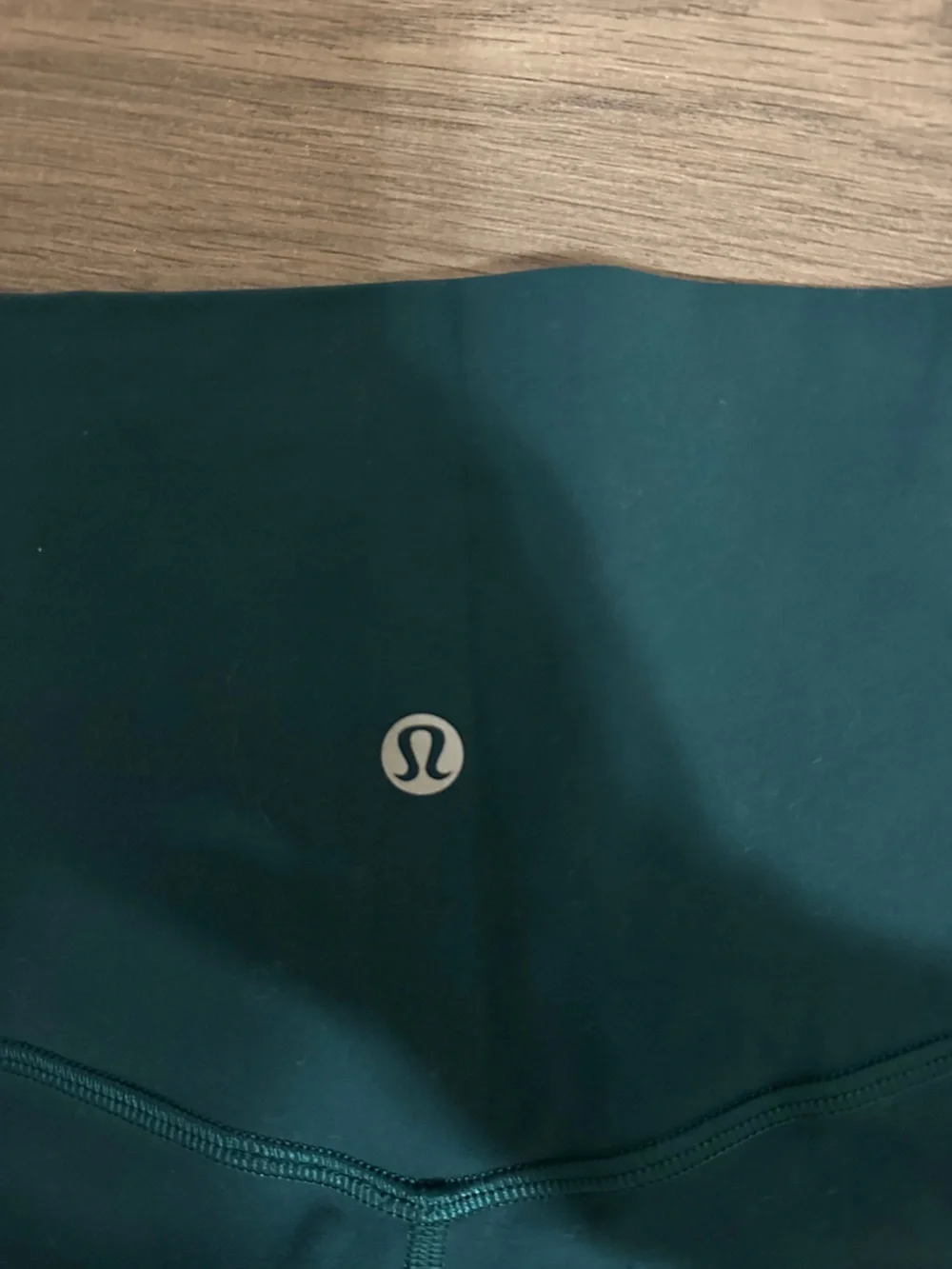 lululemon High-Rise Bike Shorts in Deep Teal, Size 2